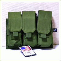 (MFH) Подсумок под магазины, MOLLE, тройной (Olive)