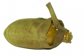 Фляга армейская крашеная в чехле
