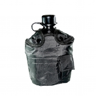 Фляга 1л с алюминиевой кружкой (Black) Черный